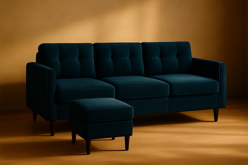 The Sorella Sofa – Midnight Velvet Edition