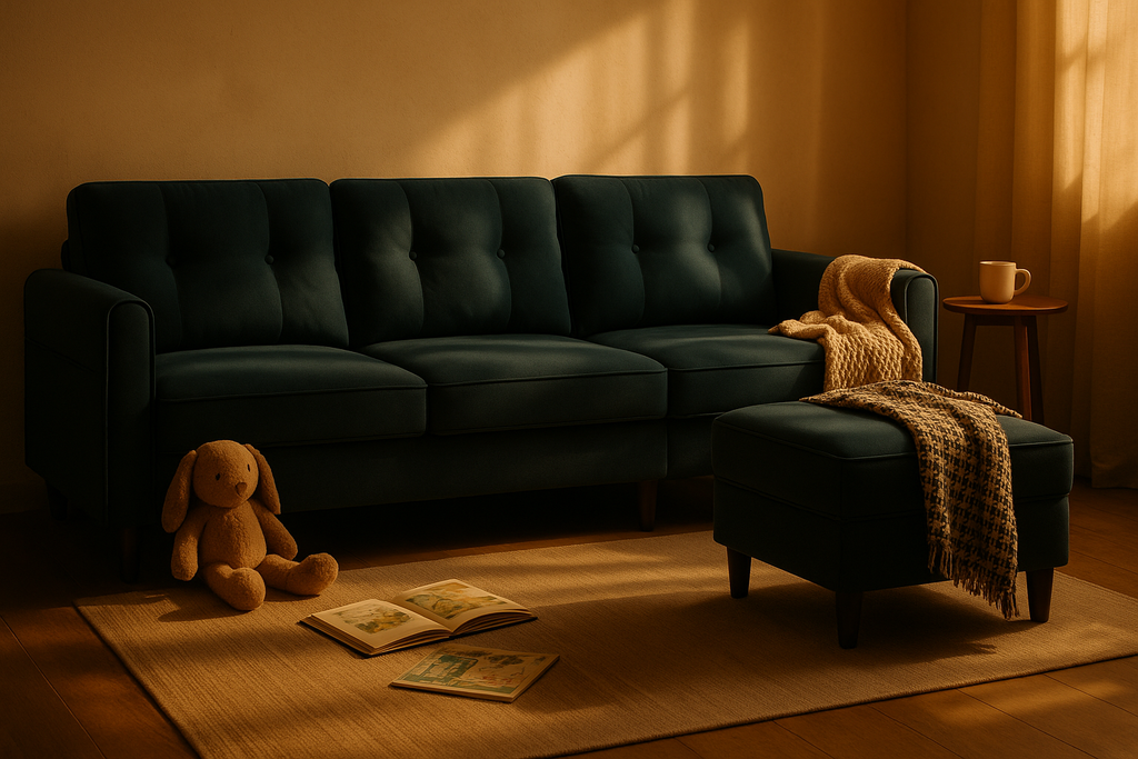 The Sorella Sofa – Midnight Velvet Edition