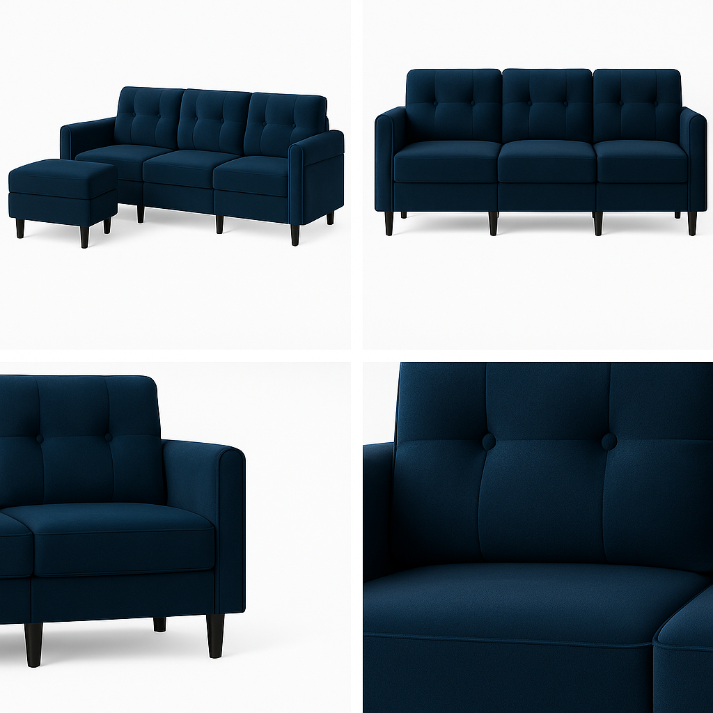 The Sorella Sofa – Midnight Velvet Edition